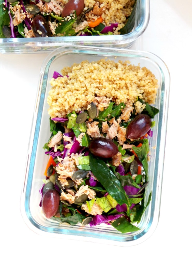 Meal prep quinoa & tuna salad recipe