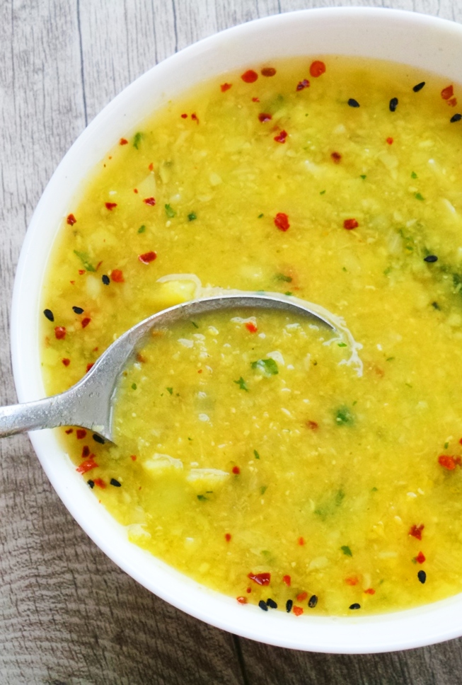 Red Lentil Broccoli Soup