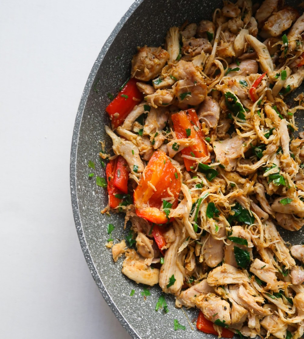 You will be looking forward to leftovers from rotisserie chicken once you try these leftover chicken gyros bowls! This Mediterranean recipe is easy, quick, super flavorful, fresh and filled with healthy ingredients.